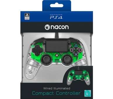 NACON WIRED ILLUMINATED COMPACT CONTROLLER GREEN (OFICIAL)