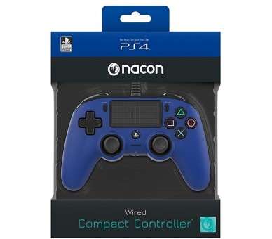 NACON WIRED COMPACT CONTROLLER BLUE OFICIAL (AZUL)