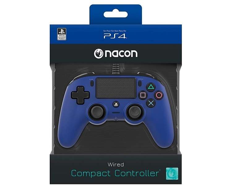 NACON WIRED COMPACT CONTROLLER BLUE OFICIAL (AZUL)