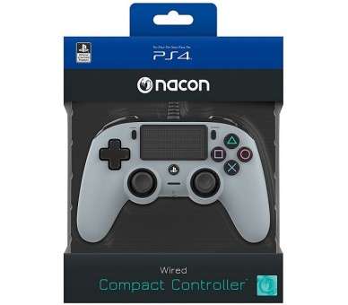 NACON WIRED COMPACT CONTROLLER GREY OFICIAL (GRIS)