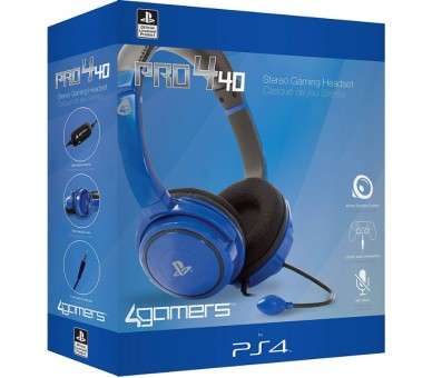 4 GAMERS STEREO GAMING HEADSET AZUL PRO4-40 AZUL (OFICIAL)