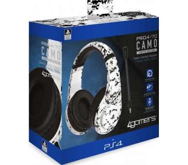 4GAMERS STEREO GAMING HEADSET PRO4-70 CAMO ARCTIC EDITION (OFICIAL)