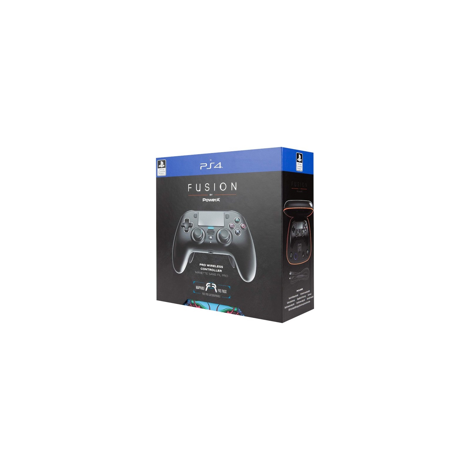 POWER A FUSION PRO WIRELESS CONTROLLER BLACK (NEGRO)(4 GATILLOS//BLOQUEO GATILLOS/FRONTAL EXTRAIBLE)