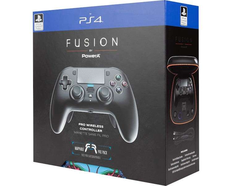 POWER A FUSION PRO WIRELESS CONTROLLER BLACK (NEGRO)(4 GATILLOS//BLOQUEO GATILLOS/FRONTAL EXTRAIBLE)