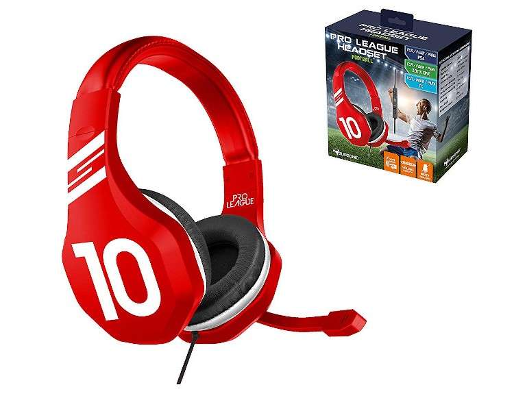 SUBSONIC PRO LEAGUE HEADSET FOOTBALL ROJO (RED) (PS4/XBOXONE/PC)