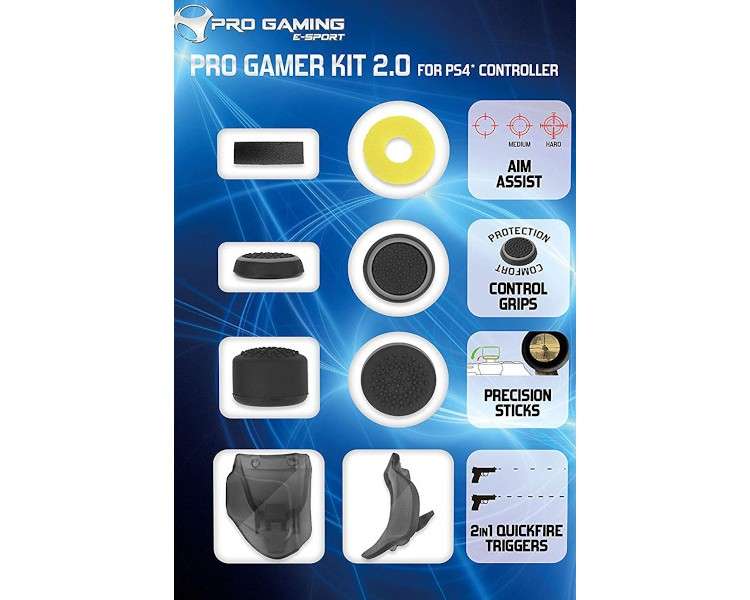 SUBSONIC E-SPORT PRO GAMER KIT 2.0 FOR PS4 CONTROLLER