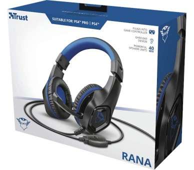 TRUST RANA GAMING HEADSET BLACK/BLUE GXT404B (PS4/PC)