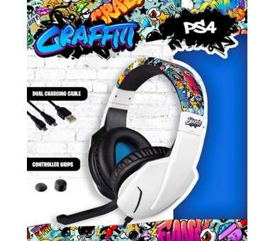 INDECA GRAFFITI STARTER PACK (STEREO HEADSET+GRIPS+CHARGING CABLE)