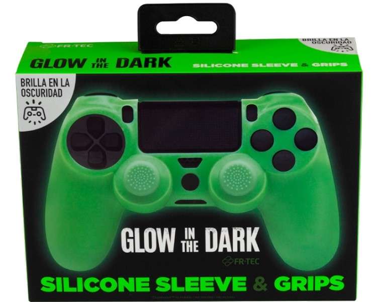 FR-TEC SILICONE SLEEVE + GRIPS GLOW IN THE DARK (BRILLA EN LA OSCURIDAD)