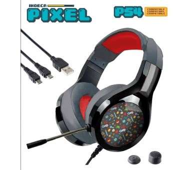 INDECA STARTER PACK PIXEL (HEADSET/USB DUAL/2 GRIPS)