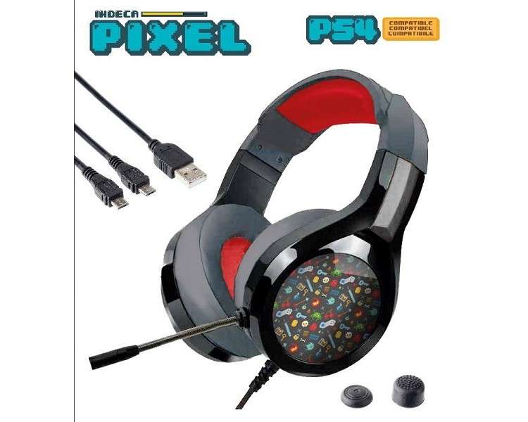 INDECA STARTER PACK PIXEL (HEADSET/USB DUAL/2 GRIPS)