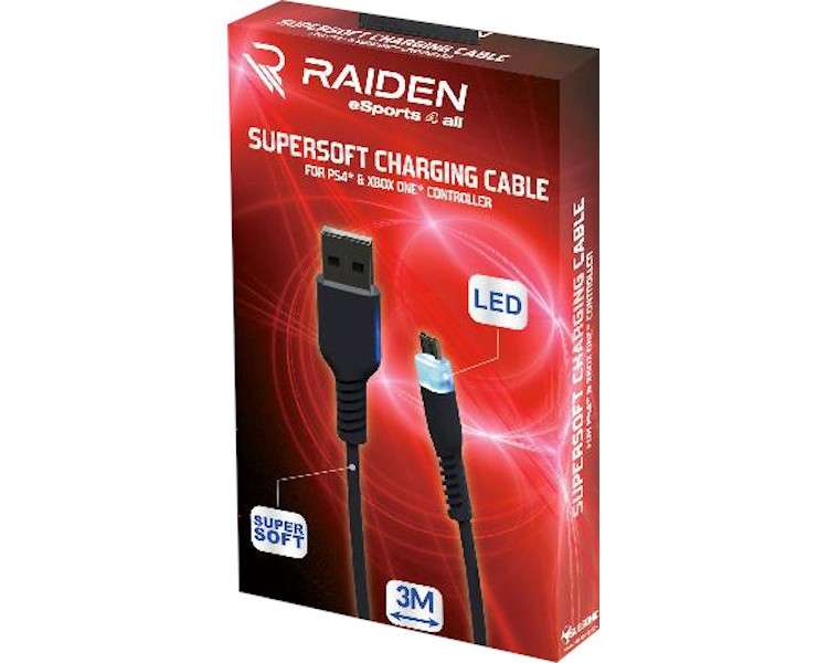 RAIDEN e-SPORT CHARGING CABLE (PS4/XBONE)