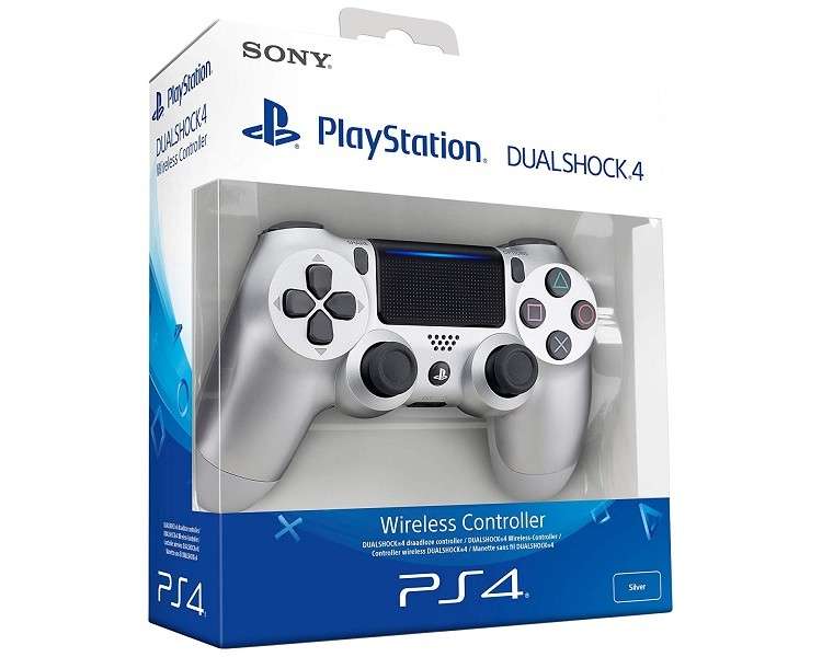 DUAL SHOCK 4 WIRELESS PLATA (SILVER) VERSION 2