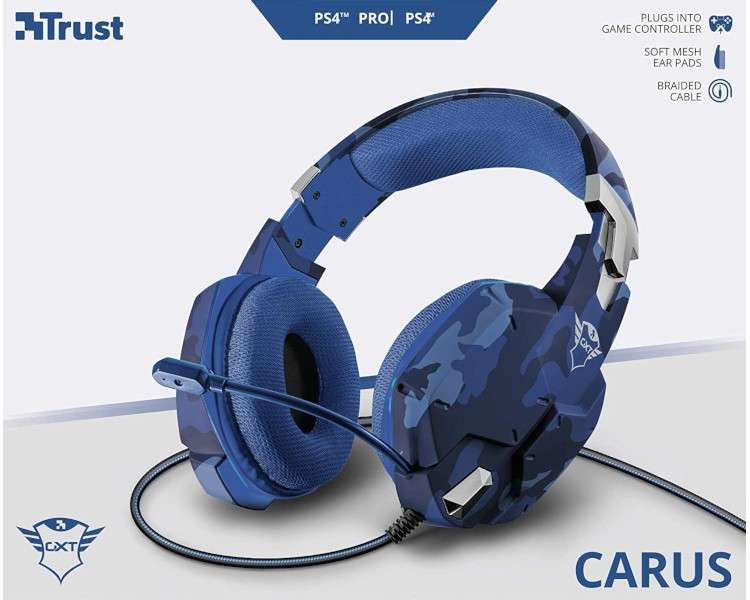 TRUST CARUS GAMING HEADSET BLUE CAMO GXT 322B (PS4/XBOX ONE/PC)