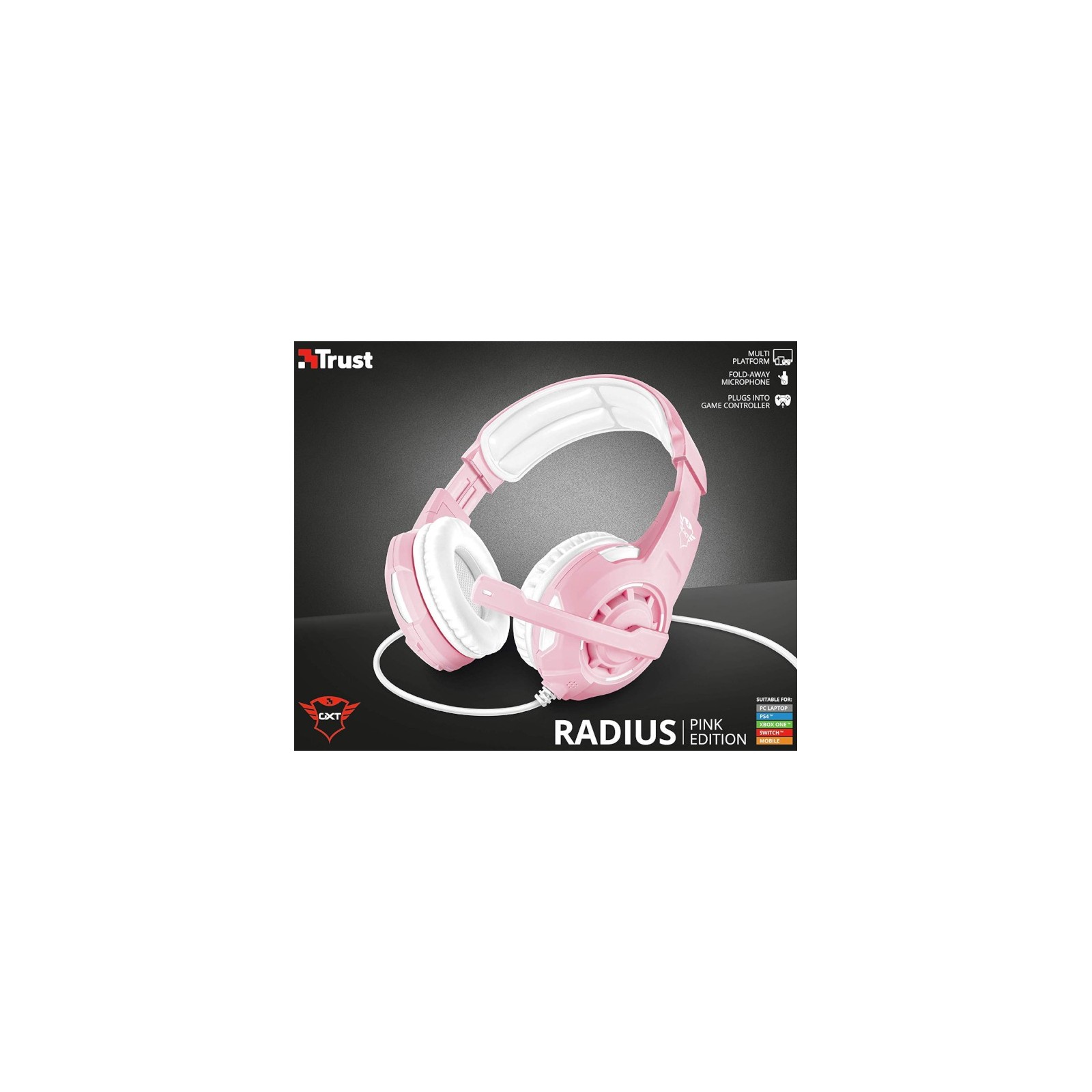 TRUST RADIUS GAMING HEADSET PINK GXT 310P (PS4/SWITCH/XBOX ONE/PC)