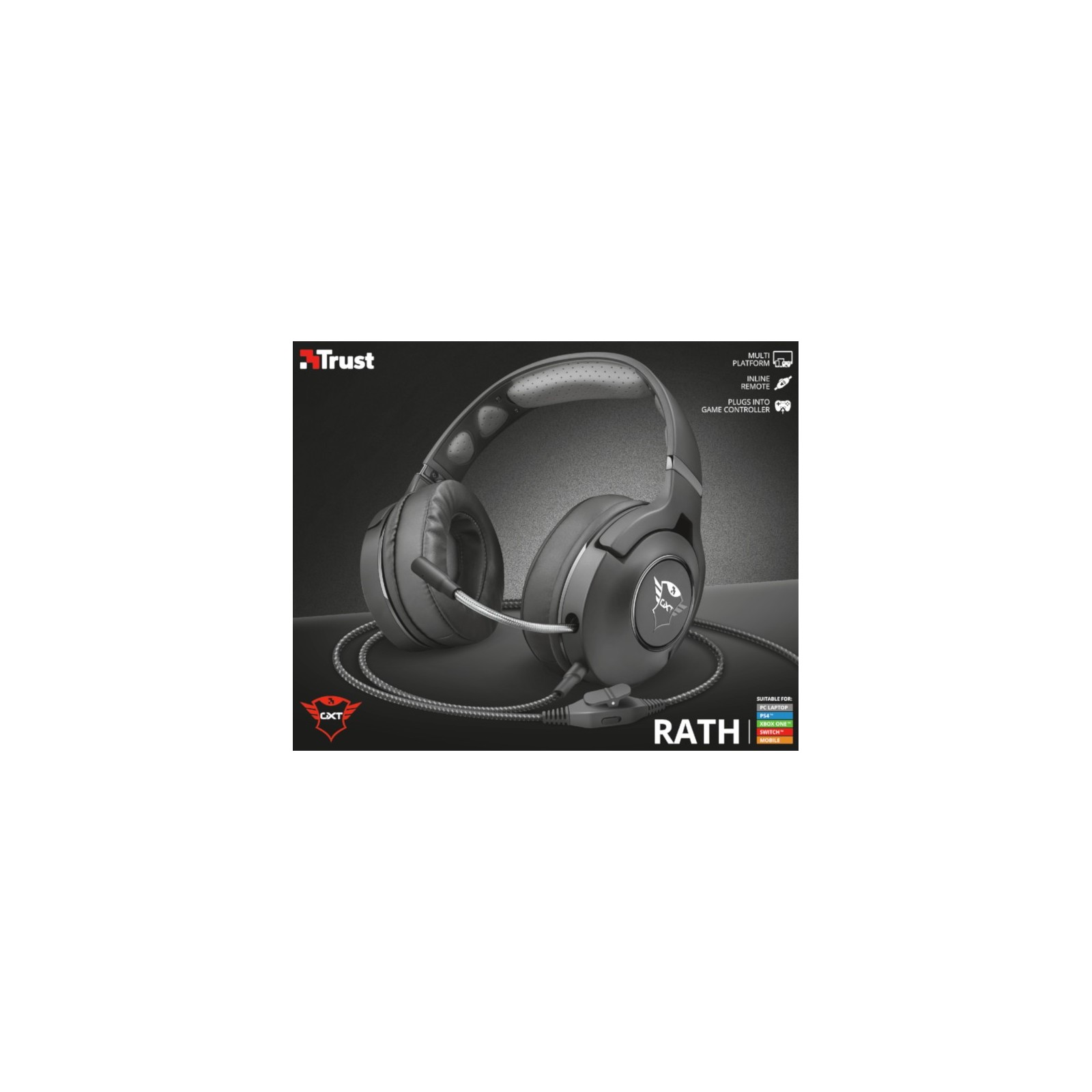 TRUST RATH GAMING HEADSET BLACK GXT 420  (PS4/SWITCH/XBOX ONE/PC)