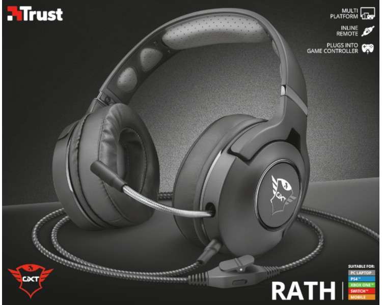 TRUST RATH GAMING HEADSET BLACK GXT 420  (PS4/SWITCH/XBOX ONE/PC)