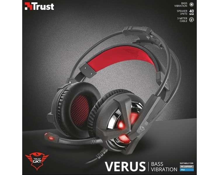 TRUST VERUS GAMING HEADSET VIBRATION HEADSET GXT-353 (PS4/PC)