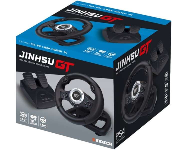 INDECA RACING WHEEL JINSHU GT (PS3/XBOX/SWITCH/PC)