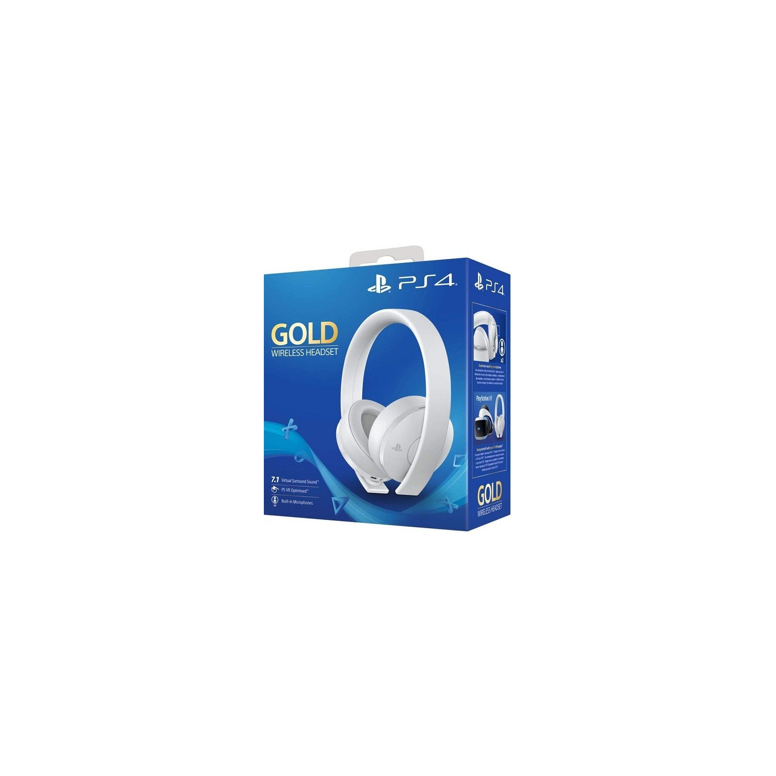 WIRELESS HEADSET 7.1 GOLD EDICION WHITE (SONY) PS4/PS3/PSVITA