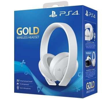 WIRELESS HEADSET 7.1 GOLD EDICION WHITE (SONY) PS4/PS3/PSVITA