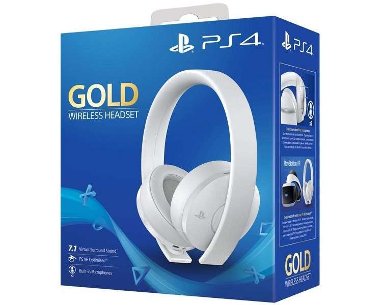 WIRELESS HEADSET 7.1 GOLD EDICION WHITE (SONY) PS4/PS3/PSVITA