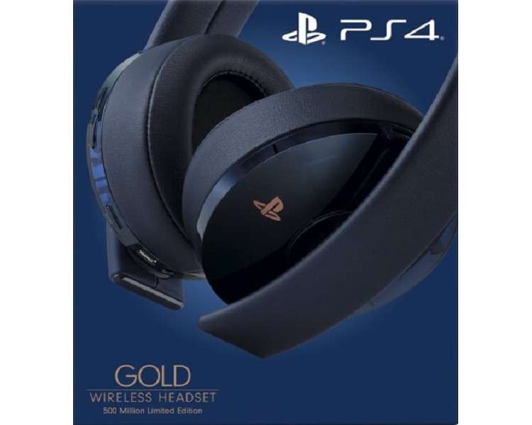 WIRELESS HEADSET 2.0 GOLD 500M LIMITED ED PS4/PS3/PSVITA