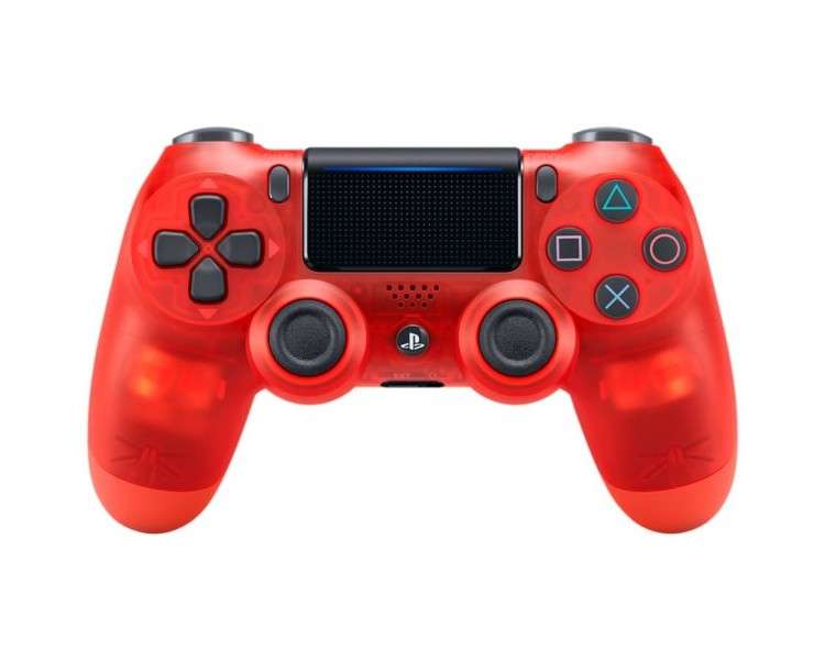 DUAL SHOCK 4 WIRELESS TRANSPARENTE  RED CRYSTAL (ROJO)