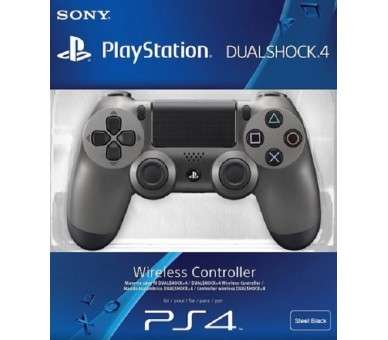 DUAL SHOCK 4 WIRELESS CONTROLLER STEEL BLACK (NEGRO)