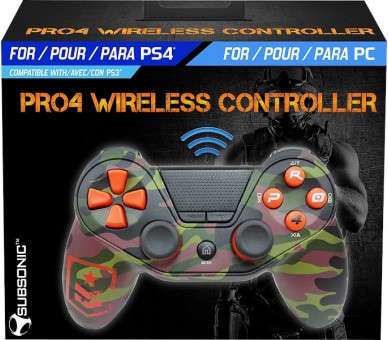 SUBSONIC WIRELESS CONTROLLER PRO4 CAMO FPS (PS4/PS3/PC)