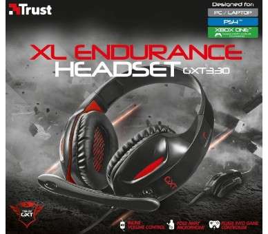 TRUST XL ENDURANCE HEADSET GXT 330 BLACK (PS4/PC/ONE)