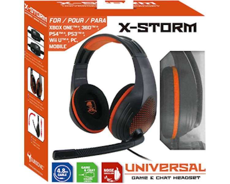 SUBSONIC X-STORM UNIVERSAL GAME & CHAT HEADSET (PS4/XBOX ONE/SWITCH)