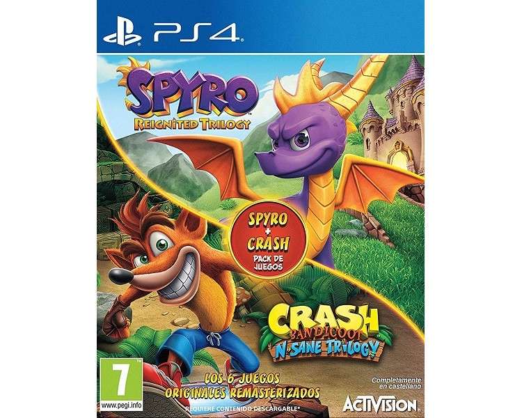 CRASH BANDICOOT N.SANE TRILOGY + SPYRO REIGNITED TRILOGY (6 & 1)