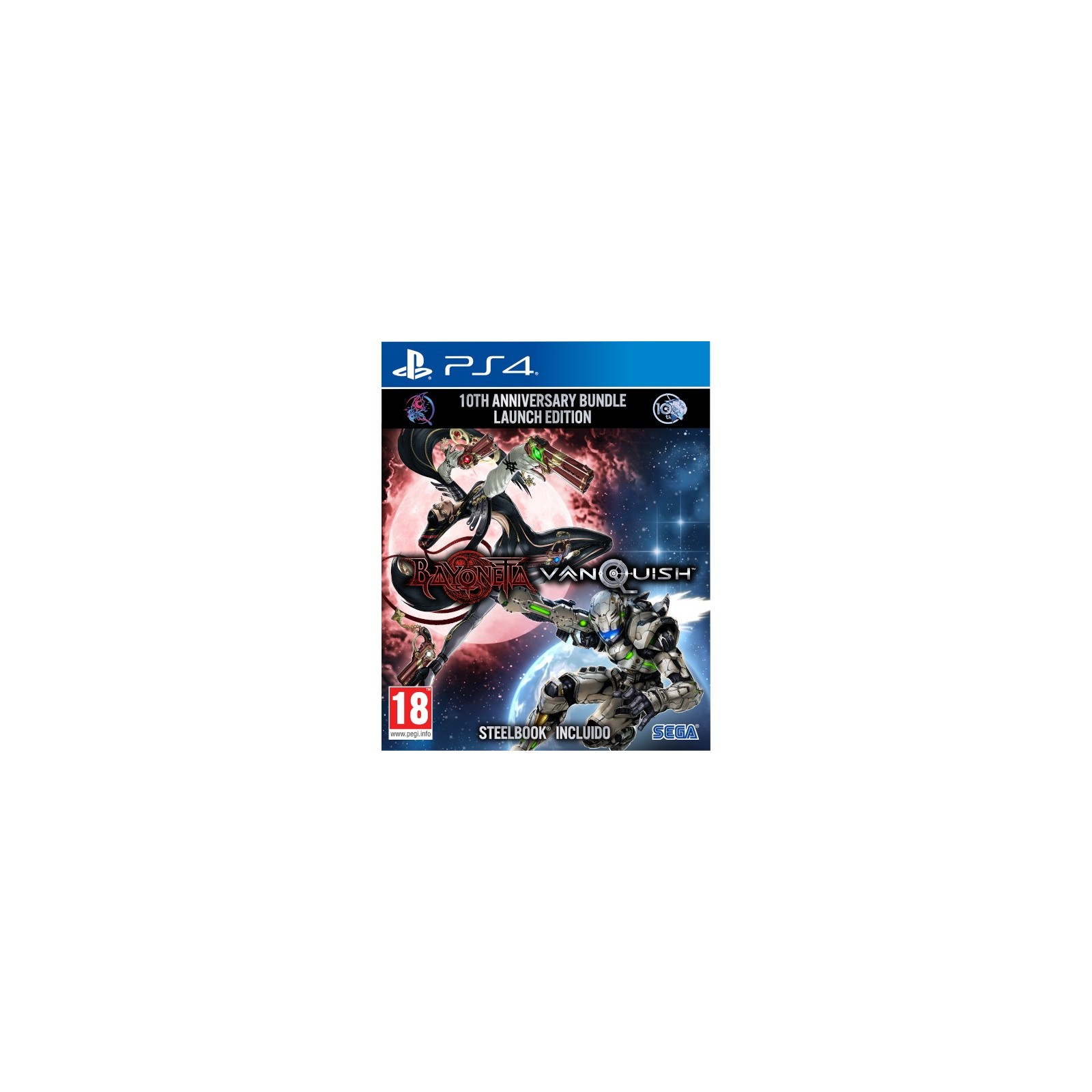 BAYONETTA & VANQUISH 10th ANNIVERSARY BUNDLE LAUNCH EDITION. STEELBOOK INCLUIDO