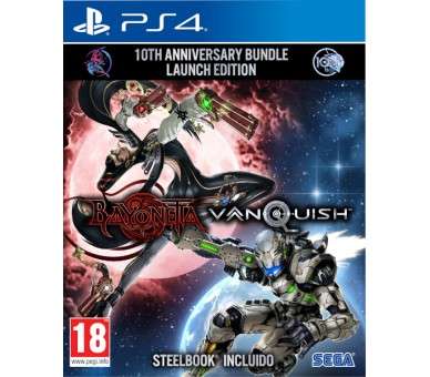 BAYONETTA & VANQUISH 10th ANNIVERSARY BUNDLE LAUNCH EDITION. STEELBOOK INCLUIDO