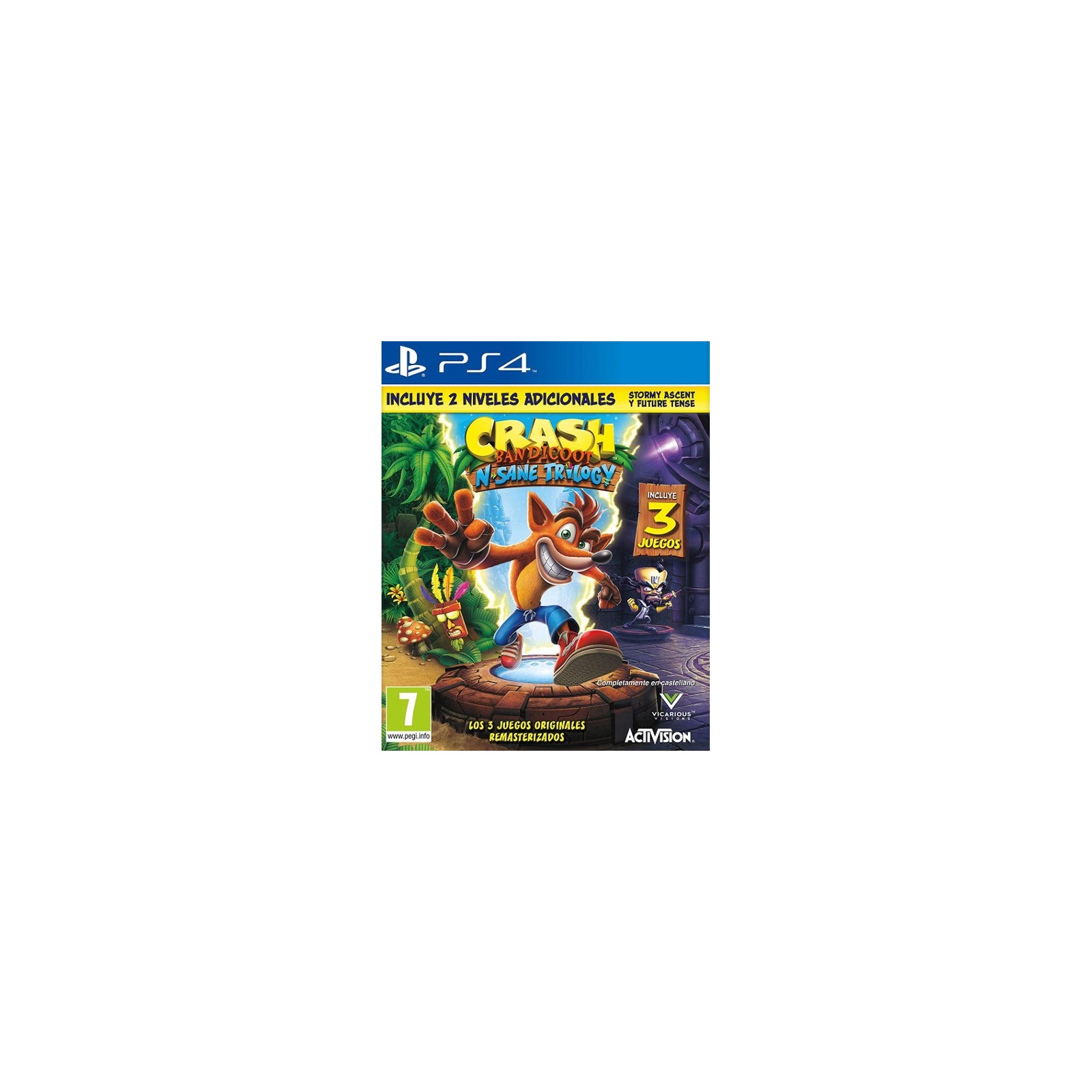 CRASH BANDICOOT N.SANE TRILOGY (INCLUYE STORMY ASCENT Y FUTURE TENSE)