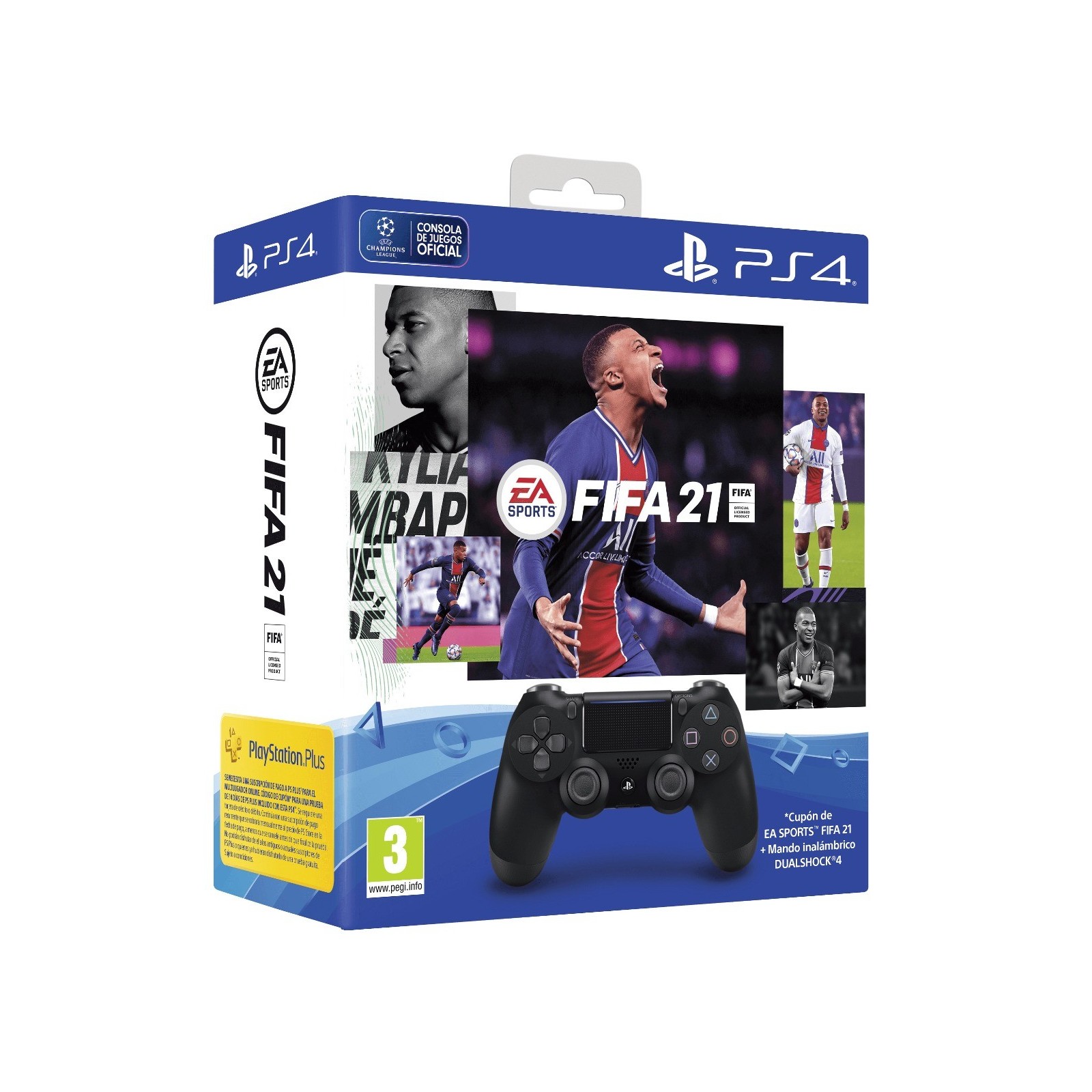 FIFA 21 (CIAB) + DUAL SHOCK 4 BLACK (NEGRO)