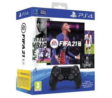 FIFA 21 (CIAB) + DUAL SHOCK 4 BLACK (NEGRO)