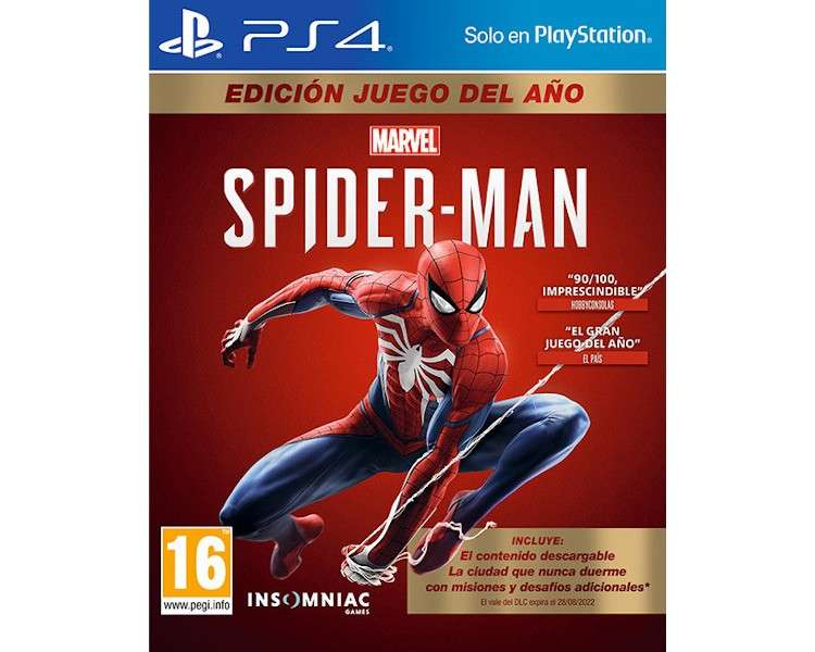 MARVEL SPIDER-MAN EDICIÓN JUEGO DEL AÑO (GOTY)