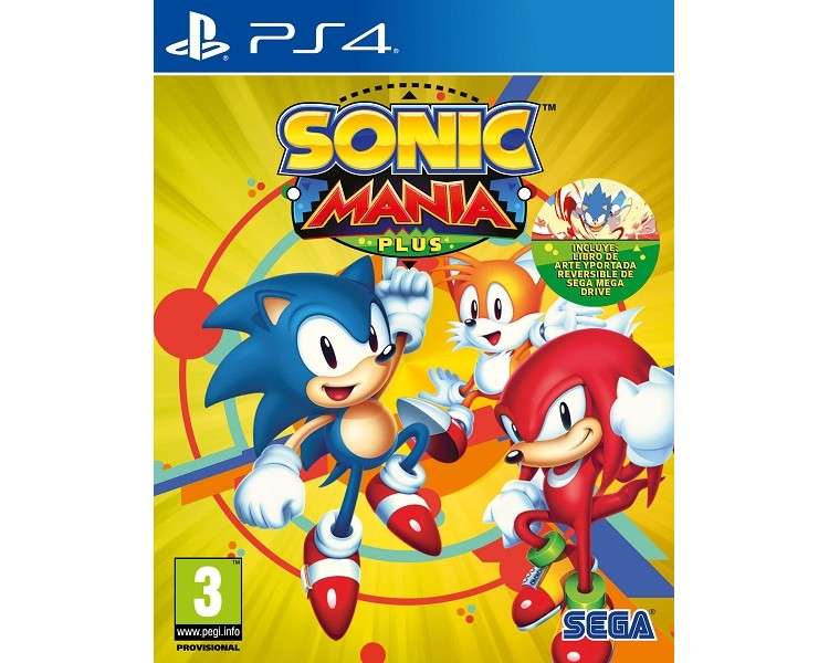 SONIC MANIA PLUS (INCLUYE LIBRO DE ARTE Y PORTADA REVESIBLE DE SEGA MEGA DRIVE)