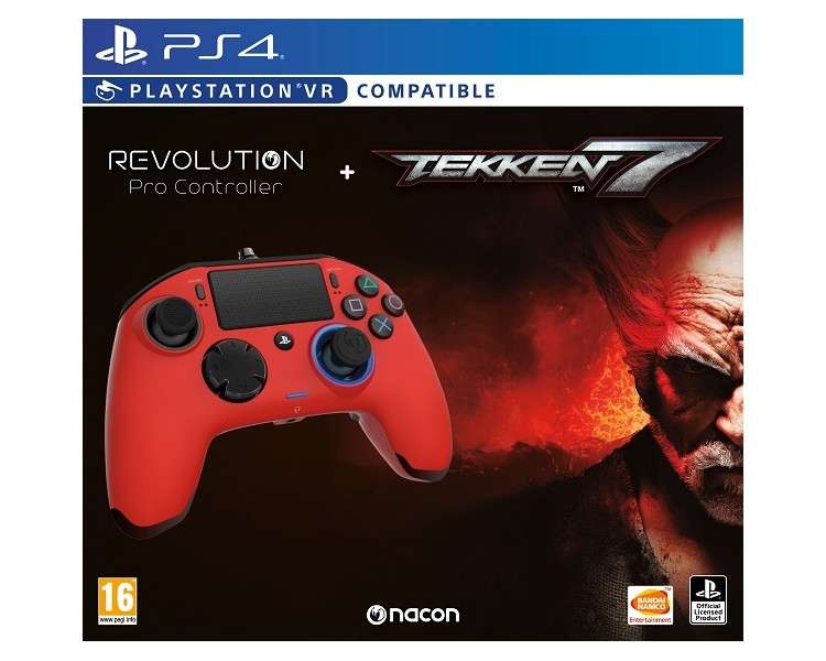 TEKKEN 7 + REVOLUTION PRO CONTROLLER ROJO