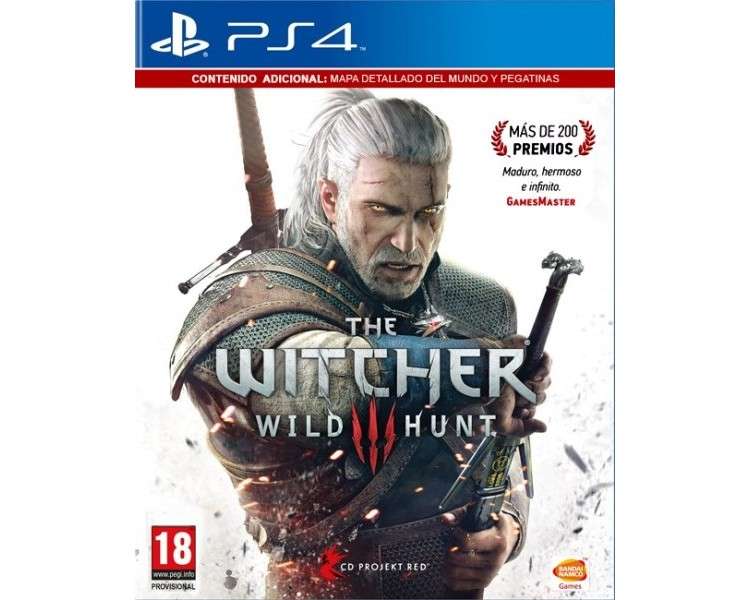 THE WITCHER 3: WILD HUNT + MAPA DETALLADO DEL MUNDO Y PEGATINAS