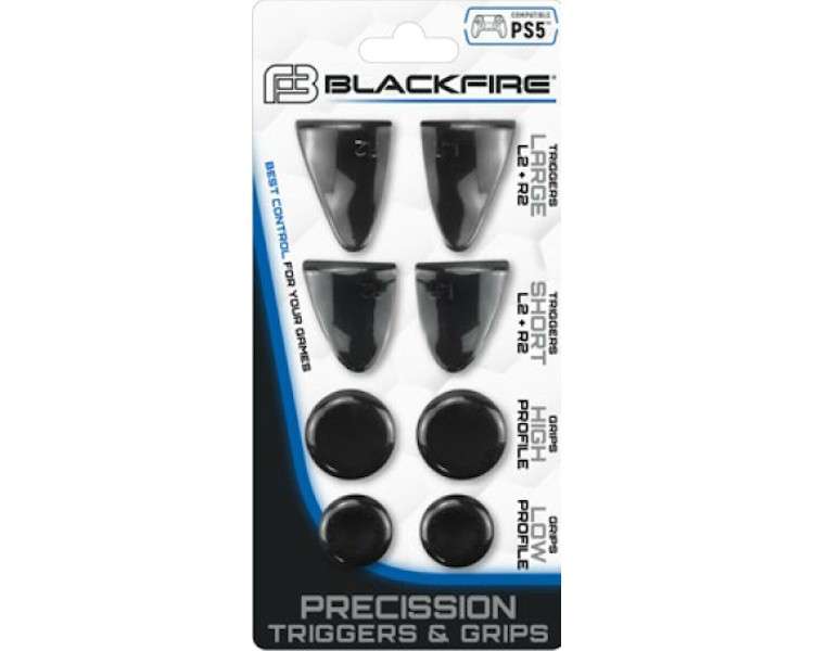 BLACKFIRE PRECISSION TRIGGERS & GRIPS KIT(2 TRIGGERS LARGE+2 TIGGERS SHORT+2 GRIPS HIGH+2 GRIPS LOW)