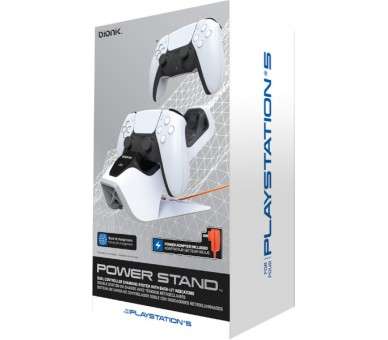 BIONIK DUAL POWER STAND BASE DOBLE CARGA PARA MANDOS (CABLE USB 1,8 M)