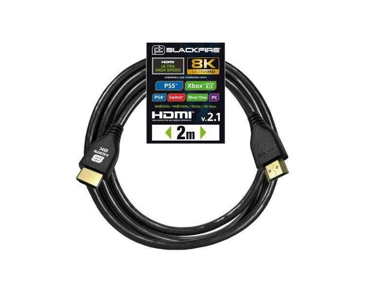 BLACKFIRE CABLE HDMI 2.1  8K ULTRA HIGH SPEED (PS4/XBOX/XBOX SERIES/SWITCH/PC)