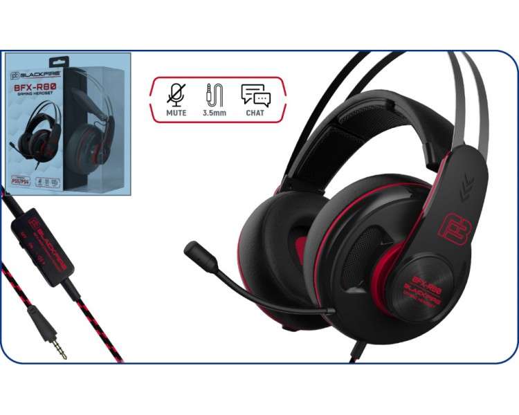 BLACKFIRE GAMING HEADSET BFX-R80 (PS4/XBOX/SWITCH/PC)