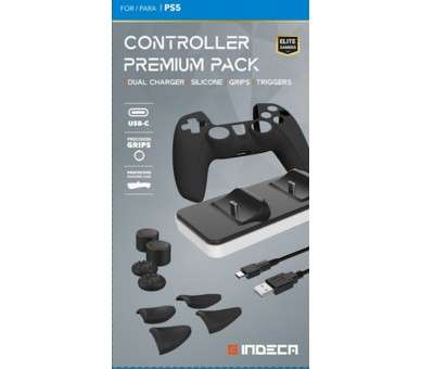 INDECA CONTROLLER PREMIUM PACK (DUAL CHARGER/SILICONE/GRIPS/TIGGERS)