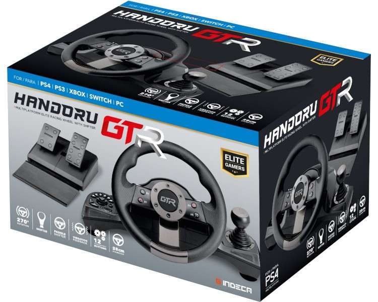 INDECA RACING WHEEL HANDORU GTR ELITE (PS5/PS4/XBOX/ SWITCH/PC)