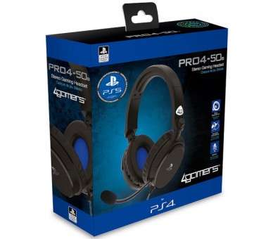 4GAMERS STEREO GAMING HEADSET PRO4-50S BLACK (NEGRO) (PS5/PS4)