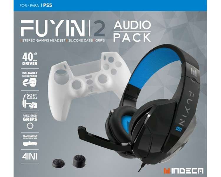 INDECA FUYIN 2 AUDIO PACK (GAMING HEADSET/SILICONE CASE/GIPS)